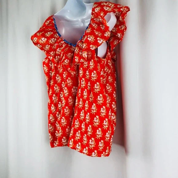 J.Crew Cotton ruffle neckline sleeveless NWT top S - Picture 6 of 14